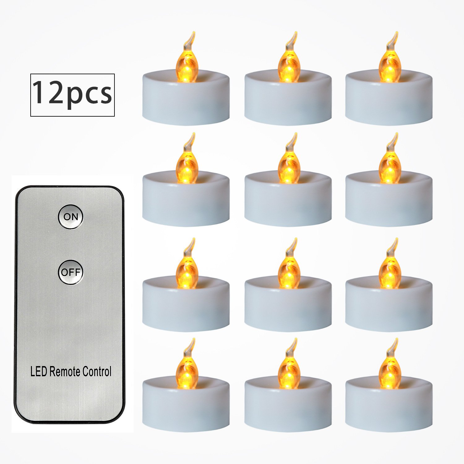 Electronic Candles Flickering LED Tea Light Battery Operate Bedside Night Lamp Flameless Party Lighting Decor - Image 7