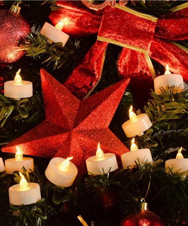 Electronic Candles Flickering LED Tea Light Battery Operate Bedside Night Lamp Flameless Party Lighting Decor
