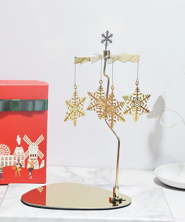 Creative Scented Candles Triangular Tray Rotating Candle Holder