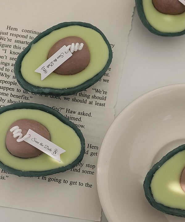 Diy Handmade Cute Avocado Scented Candles