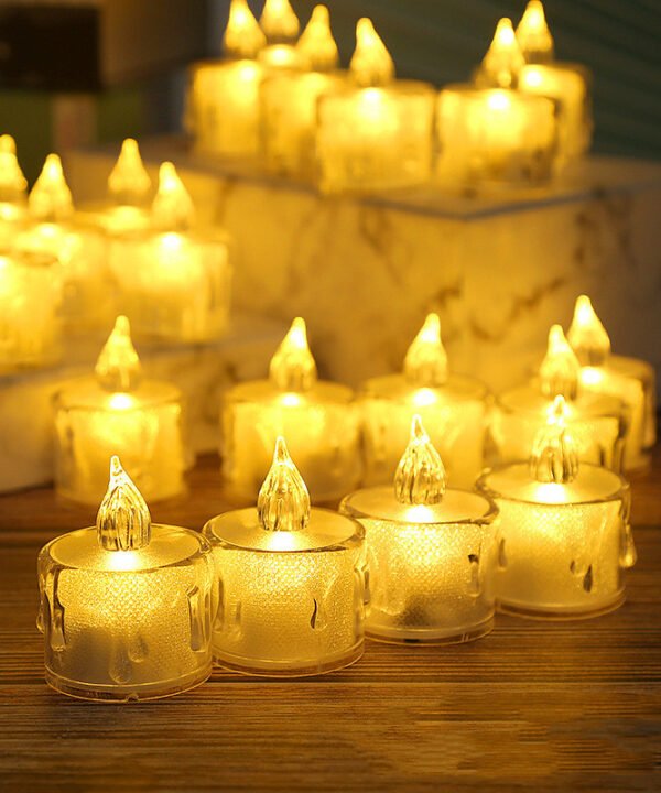 Led Lights Electronic Candle Lighted Tea Wax Home Decor Candles Lamp